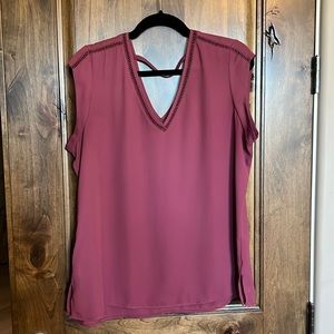 Dr2 Mauve Flowy Blouse